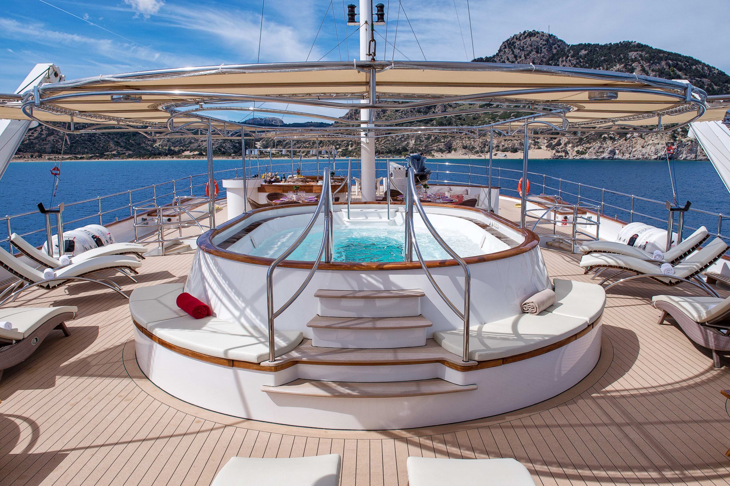 Sherakhan | Luxury Yacht Charter | Deck